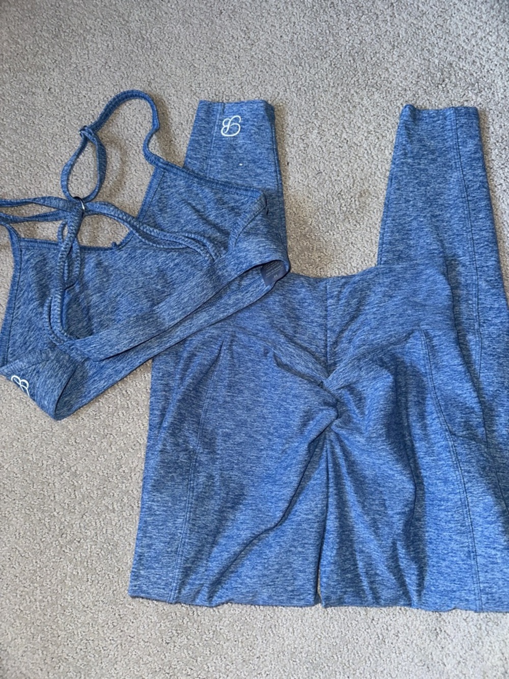 Good shape! 2pc Bombshell Sportswear Denim Blue Set